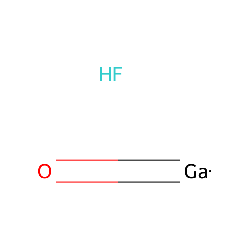 Gallium monofluoride monoxide structure