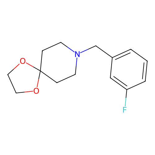 8-[(3-Fluorophenyl)methyl]-1,4-dioxa-8-azaspiro[4.5]decane structure