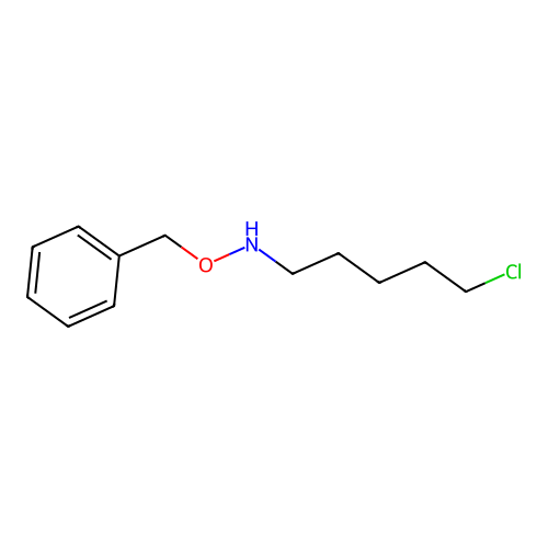 5-chloro-N-phenylmethoxypentan-1-amine structure