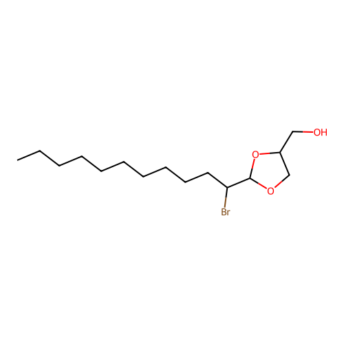 [2-(1-Bromoundecyl)-1,3-dioxolan-4-yl]methanol structure