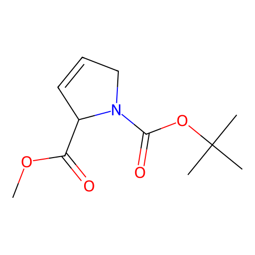 1-tert-butyl 2-methyl 2,5-dihydro-1H-pyrrole-1,2-dicarboxylate structure