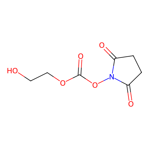 Polyethylene glycol-succinimidyl carbonate structure