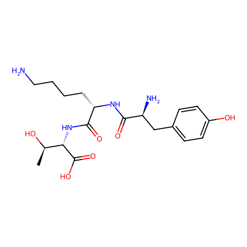 H-Tyr-lys-thr-OH structure