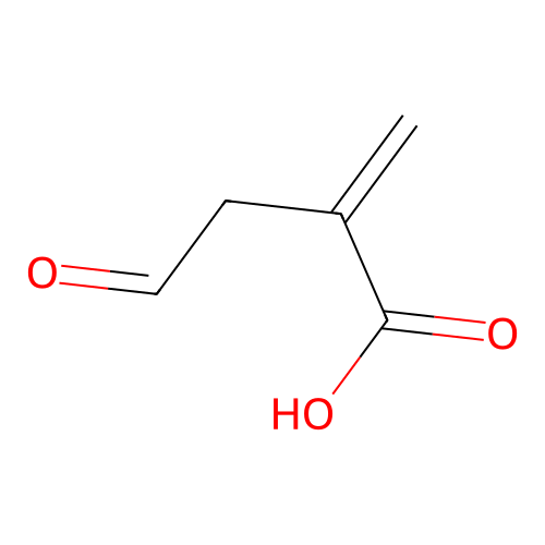 2-Methylene-4-oxobutanoic acid structure