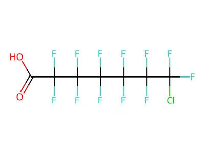 7-Chloro-perfluoroheptanoic acid structure