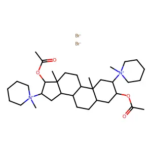 泮庫溴銨 structure