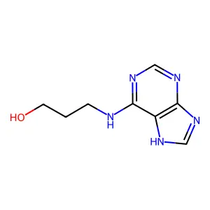 Adenine,N6-3-hydroxypropyl structure