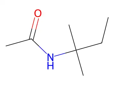 N-(2-methylbutan-2-yl)acetamide structure