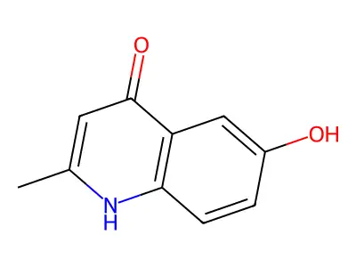 2-Methyl-4,6-quinolinediol structure