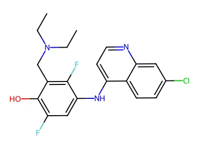 2',6'-Difluoroamodiaquine structure