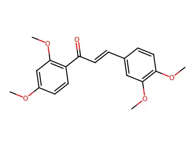 1-(2,4-Dimethoxyphenyl)-3-(3,4-dimethoxyphenyl)prop-2-en-1-one structure