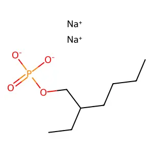 2-乙基己基磷酸氢二钠 structure