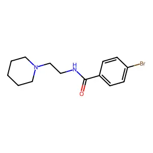 4-bromo-N-[2-(piperidin-1-yl)ethyl]benzamide structure