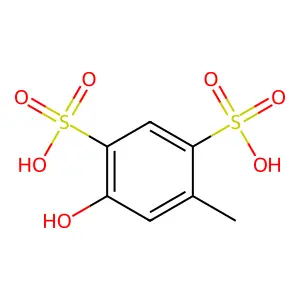 4-羟基-6-甲基-1,3-苯二磺酸 structure
