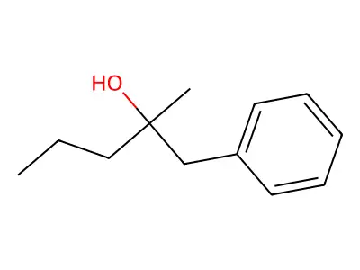 2-Methyl-1-phenyl-2-pentanol structure