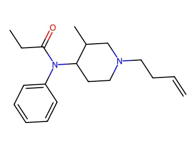 Propanamide, N-(1-(3-butenyl)-3-methyl-4-piperidinyl)-N-phenyl- structure