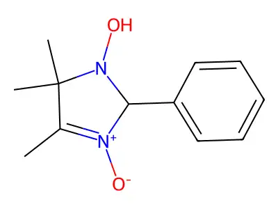 3-hydroxy-4,4,5-trimethyl-1-oxido-2-phenyl-2H-imidazol-1-ium structure