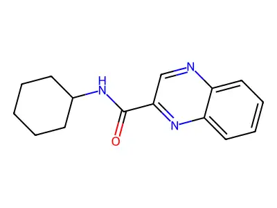 N-cyclohexylquinoxaline-2-carboxamide structure