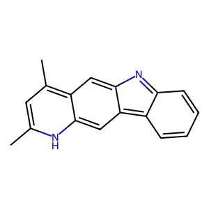 2,4-dimethyl-6H-pyrido[3,2-b]carbazole structure