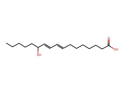 12-Hydroxy-8,10-heptadecadienoic acid structure