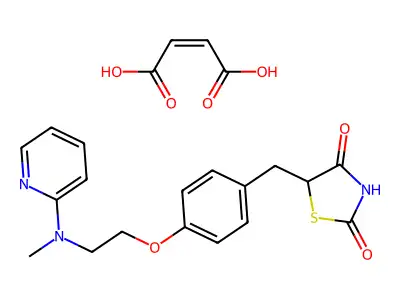Rosiglitazone maleate structure