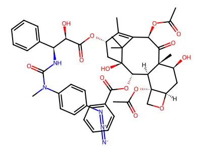 ((Azidophenyl)ureido)taxoid structure