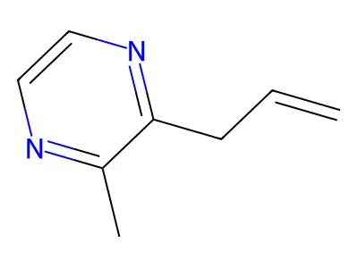 2-Methyl-3-(2-propen-1-yl)pyrazine structure