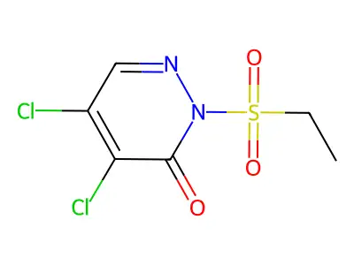4,5-Dichloro-2-(ethylsulfonyl)-3(2H)-pyridazinone structure