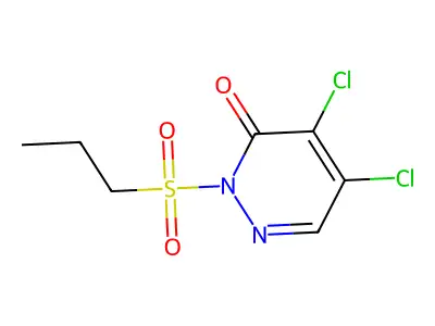 4,5-Dichloro-2-(propylsulfonyl)-3(2H)-pyridazinone structure