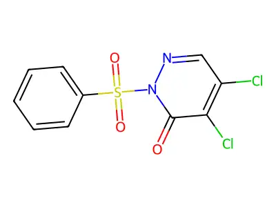 4,5-Dichloro-2-(phenylsulfonyl)-3(2H)-pyridazinone structure