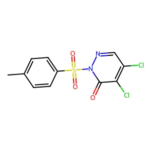 3(2H)-Pyridazinone, 4,5-dichloro-2-((4-methylphenyl)sulfonyl)- structure