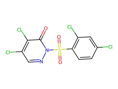 3(2H)-Pyridazinone, 4,5-dichloro-2-((2,4-dichlorophenyl)sulfonyl)- structure