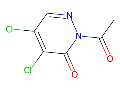 3(2H)-Pyridazinone, 4,5-dichloro-2-acetyl- structure