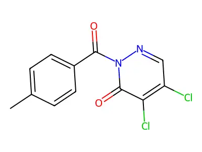 4,5-Dichloro-2-(4-methylbenzoyl)-3(2H)-pyridazinone structure