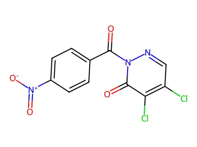 4,5-Dichloro-2-(4-nitrobenzoyl)-3(2H)-pyridazinone structure