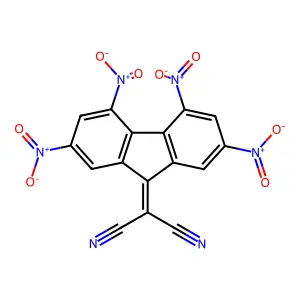2-(2,4,5,7-Tetranitrofluoren-9-ylidene)propanedinitrile structure