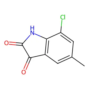 7-chloro-5-methyl-2,3-dihydro-1H-indole-2,3-dione structure