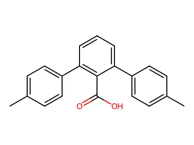 [1,1':3',1''-Terphenyl]-2'-carboxylic acid, 4,4''-dimethyl- structure