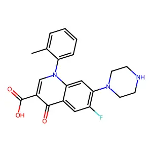 Quinolone der. structure