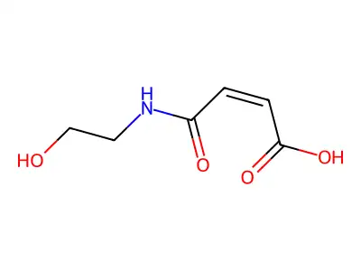 (Z)-4-((2-Hydroxyethyl)amino)-4-oxobut-2-enoic acid structure