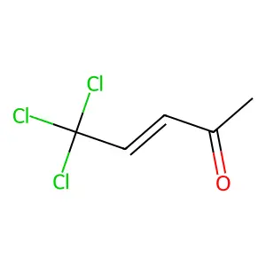 (3E)-5,5,5-Trichloro-3-penten-2-one structure