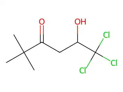 6,6,6-Trichloro-5-hydroxy-2,2-dimethylhexan-3-one structure