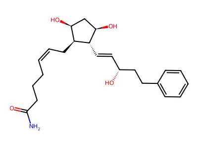 比马前列腺素酰胺 structure