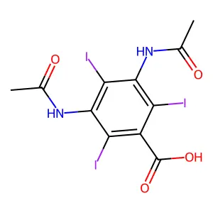 Diatrizoic acid I-131 structure