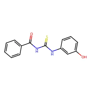 1-Benzoyl-3-(3-hydroxyphenyl)thiourea structure