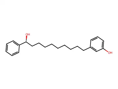 3-(10-Hydroxy-10-phenyldecyl)phenol structure
