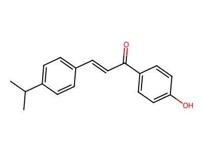 1-(4-Hydroxyphenyl)-3-(4-isopropylphenyl)-2-propen-1-one structure