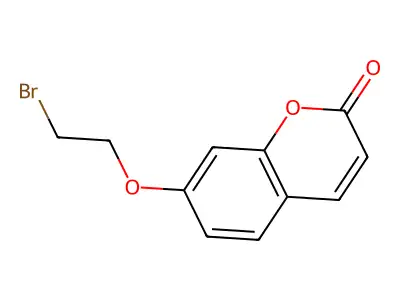2H-1-Benzopyran-2-one, 7-(2-bromoethoxy)- structure