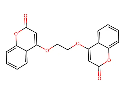 2H-1-Benzopyran-2-one, 4,4'-(1,2-ethanediylbis(oxy))bis- structure