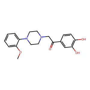 1-(3,4-Dihydroxyphenyl)-2-[4-(2-methoxyphenyl)piperazin-1-YL]ethan-1-one structure